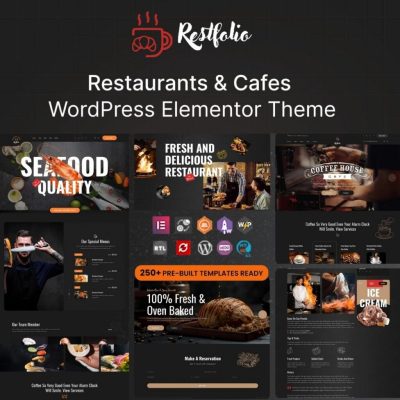 Restfolio β Elementor Restaurants & Cafes WordPress Theme