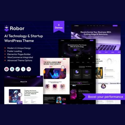 Robor β AI and Automation Integration WordPress Theme