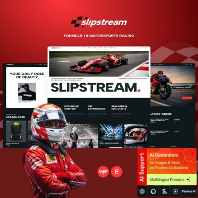 Slipstream β Formula 1 & Motorsports Racing WordPress Theme