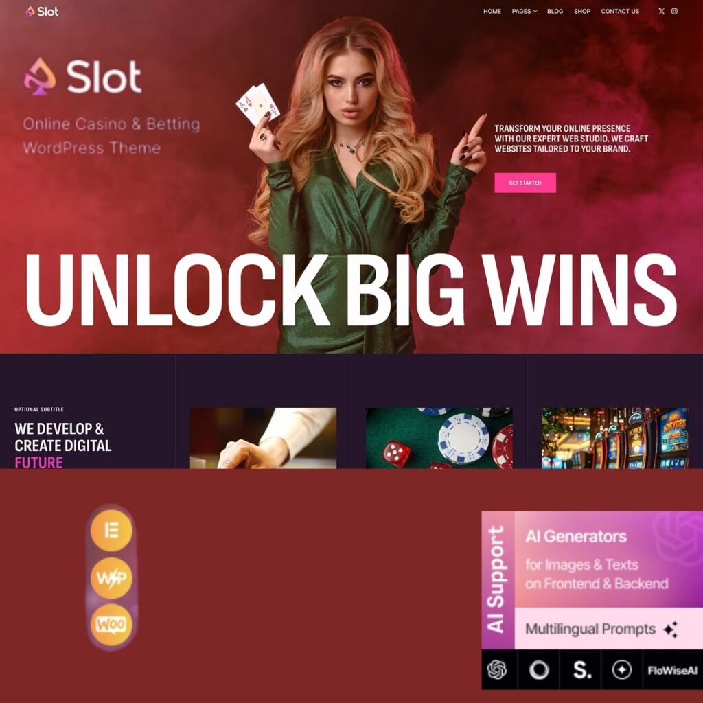 Slot – Online Casino & Betting WordPress Theme