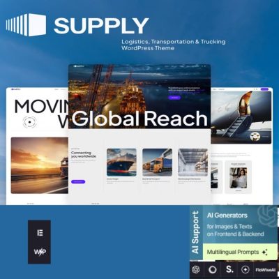 Supply β Logistics, Transportation & Trucking WordPress Theme