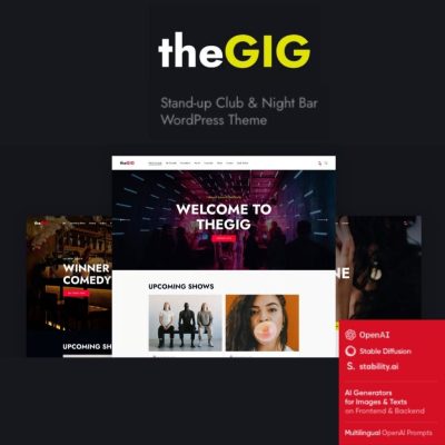 The Gig β Stand-up Club & Night Bar WordPress Theme