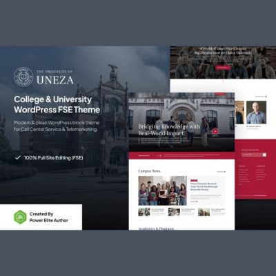 Uneza β College & University Gutenverse FSE WordPress Theme
