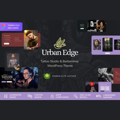 Urban Edge β Barbershop & Tattoo Studio WordPress Theme