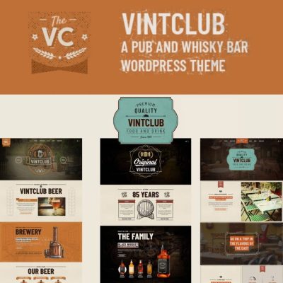 VintClub β A Pub and Whisky Bar WordPress Theme