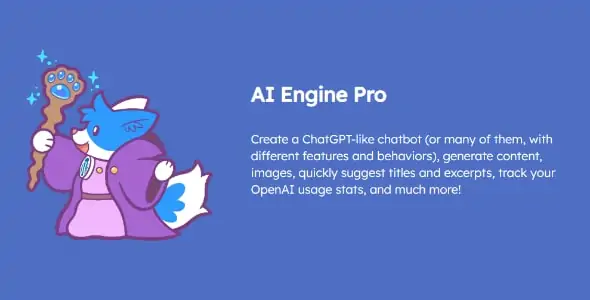 AI Engine - ChatGPT Chatbot, GPT Content Generator, Custom Playground & Features