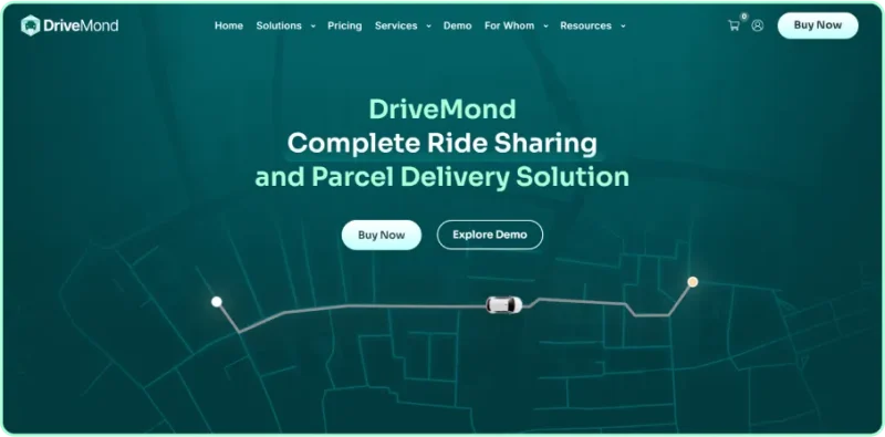 DriveMond - Ride Sharing & Parcel Delivery Solution Scripts