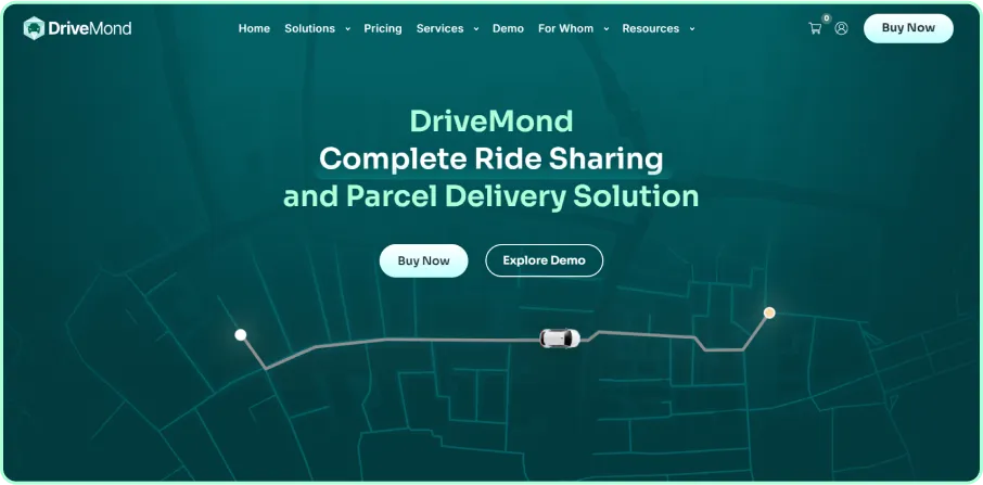 DriveMond - Ride Sharing & Parcel Delivery Solution Scripts